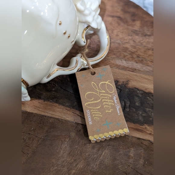 Glitterville Studios Creamer Dish Silkie Chicken Dolly Poulet Handmade Pitcher - Picture 9 of 12